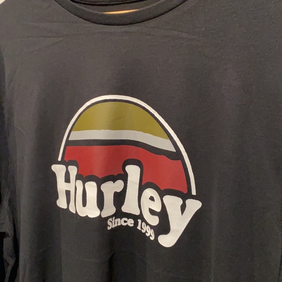 NEW Hurley Men’s Logo LS Tee Shirt - Picture 2 of 6